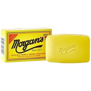 3 PACK Morgan's Antibacterial Medicated Bar Soap 2.8oz Germs Acne Skin Cleanser